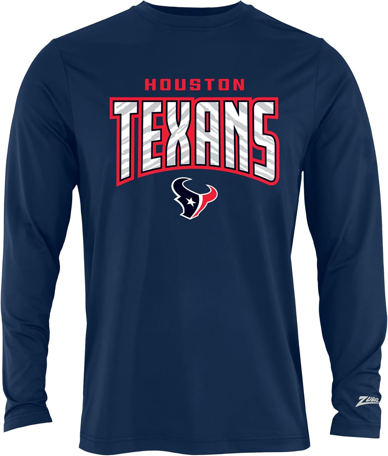Zubaz NFL Men's Long Sleeve Team Graphic T-Shirt for Fans
