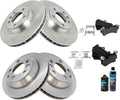 Front and Rear Brake Pad and Rotor Kit for 2007-2015 Audi Q7