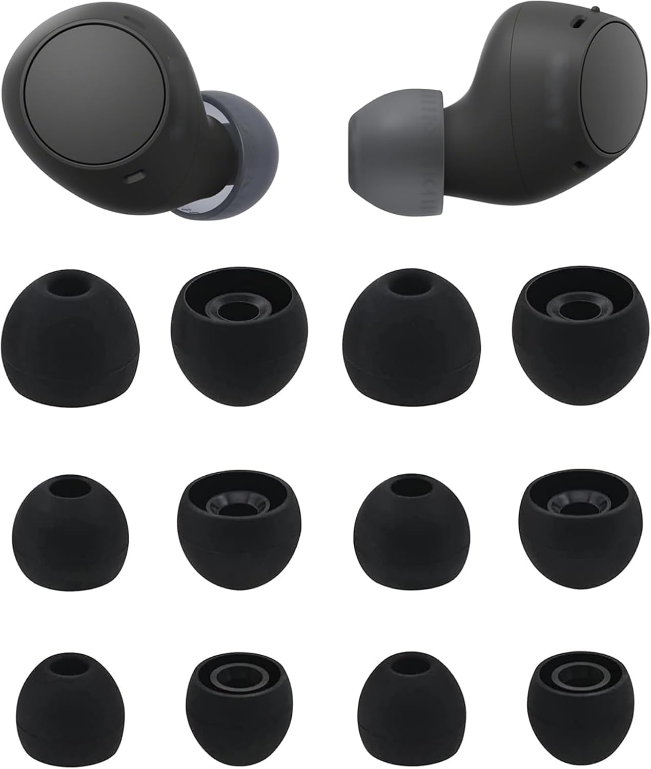 ALXCD Soft Silicone Ear Tips for Sony WF-C510 - 6 Pairs