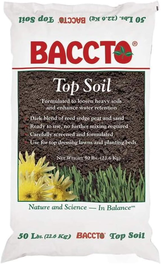 Michigan Peat Company Baccto Top Soil for Lawns and Gardens