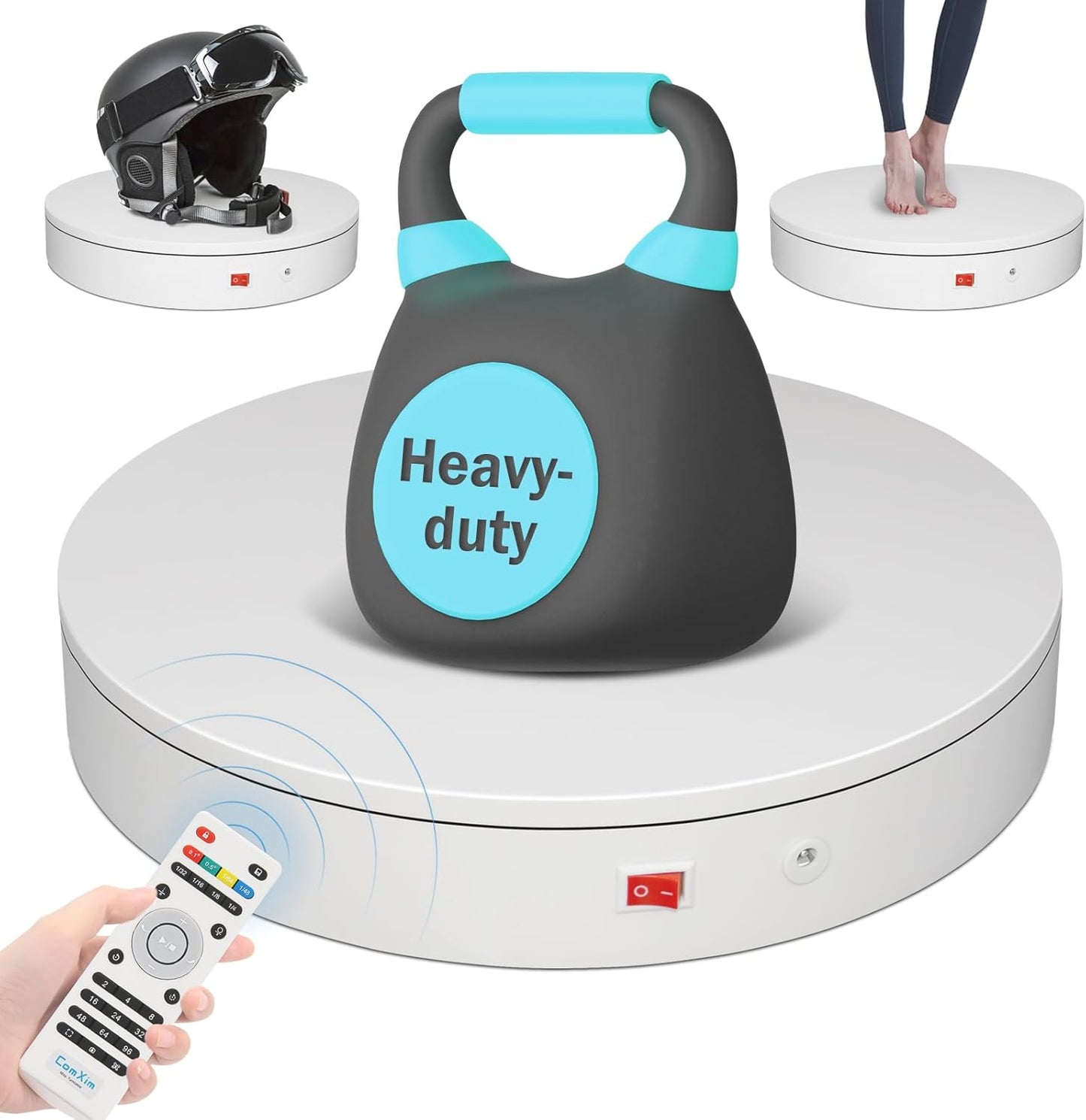12.6In Remote Motorized Electric Turntable for Photography