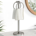 Hoimpro 17ft Brushed Nickel Standing Towel Rack Bracket - Countertop