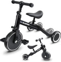 Balance Bike Tricycle for 1 to 3 Year Olds - 5 Modes Adjustable Seat