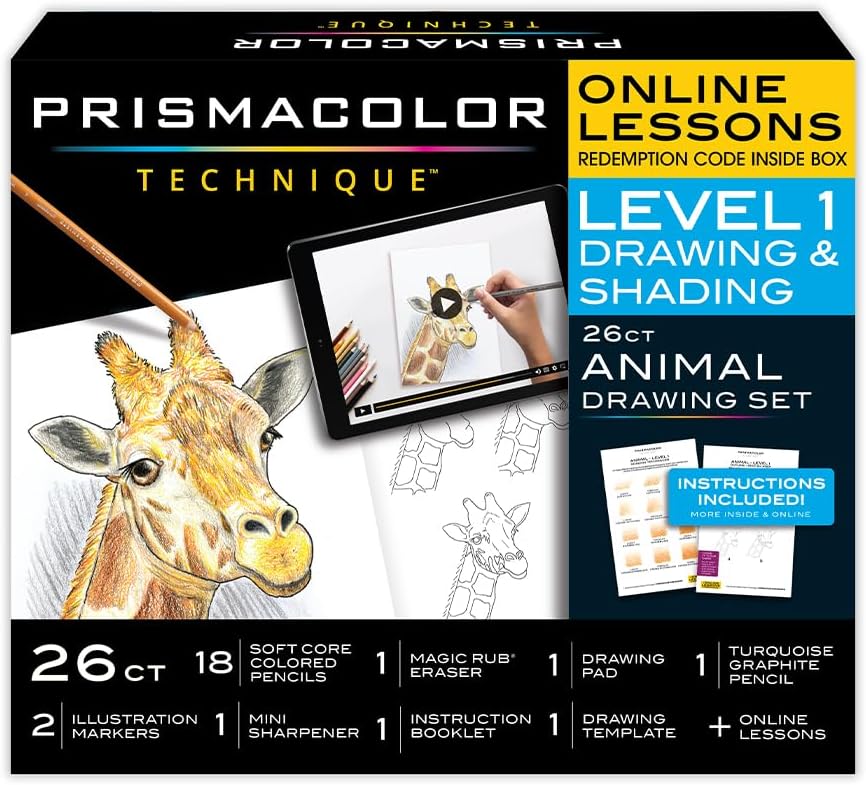 Prismacolor Technique Art Supplies for Animal Drawings Set