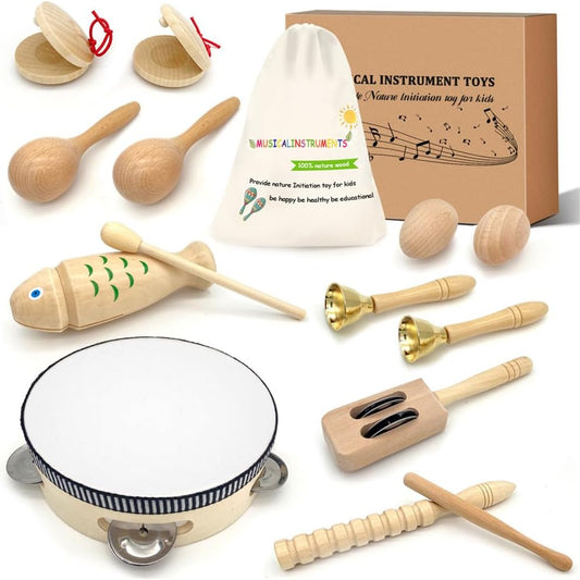 Montessori Xylophone Drum Set for Toddlers