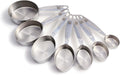 Easy Scoop Oval Measuring Cups 7-Piece Set - Durable Stainless Steel