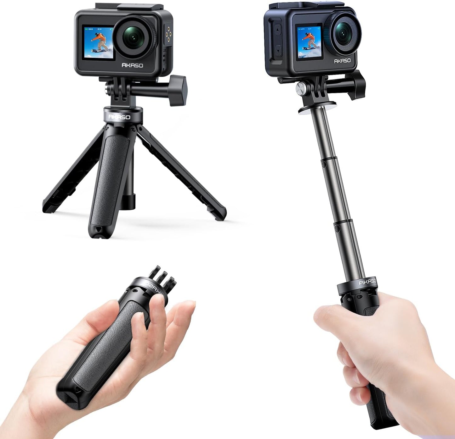 AKASO Mini Selfie Stick: Versatile Vlogging Essential