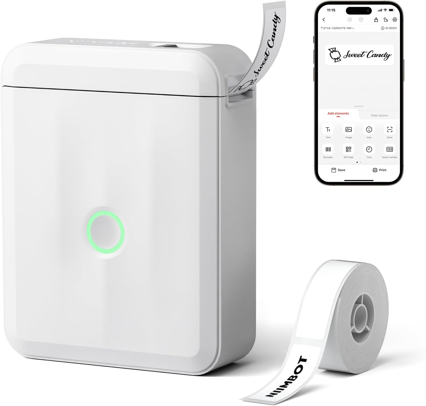 Portable Bluetooth Label Maker for Organized Spaces