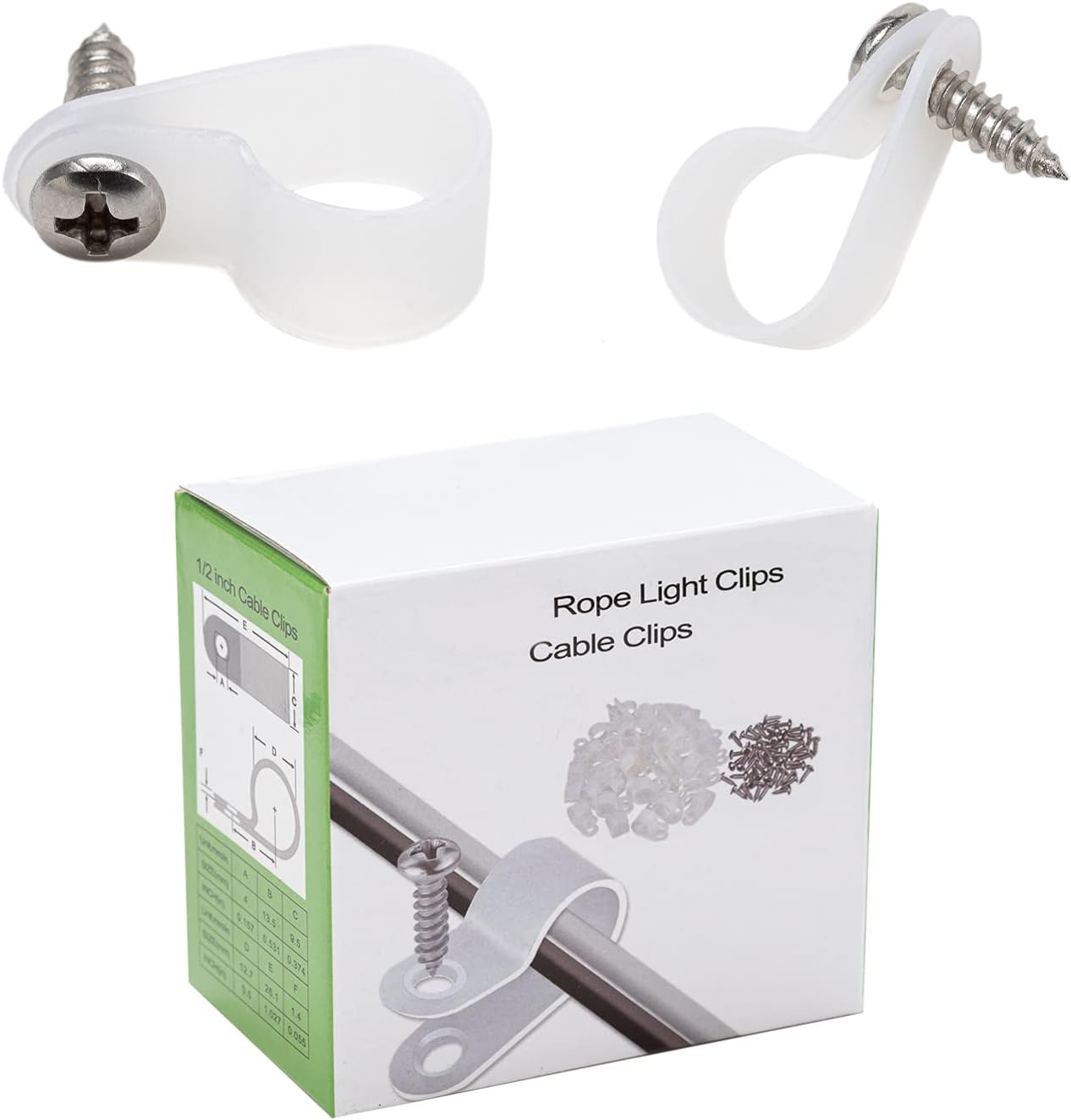 Secure Rope Lights Easily with Stainless Steel Clips