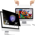 [2 Pack] 24 Inch 16:9 Privacy Screen Filter - Anti-Glare Protection