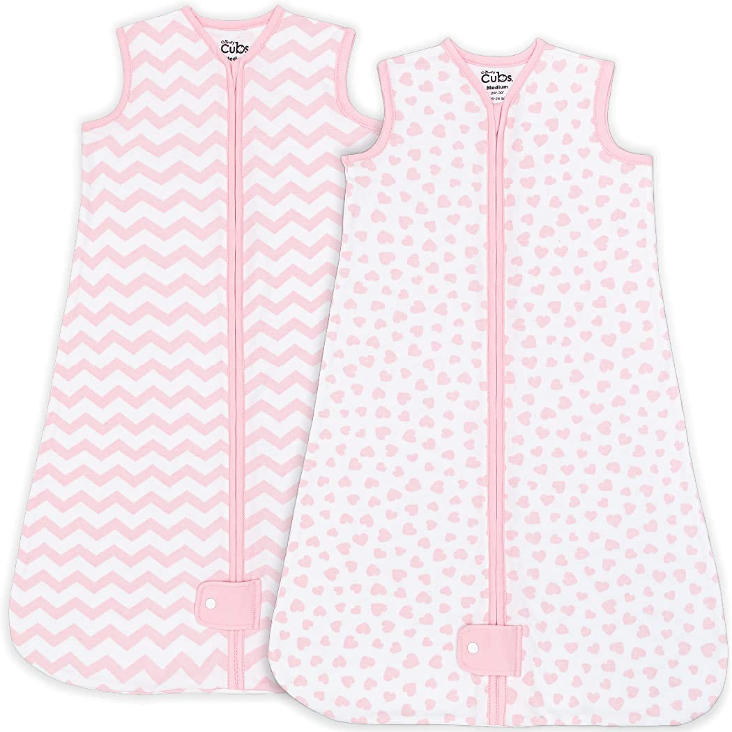 Comfy Cubs Baby Sleep Sack for 12-18 Months - Soft Cotton Blanket