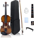 3/4 Violin Set for Beginners Handmade Acoustic Violin Kit - Complete