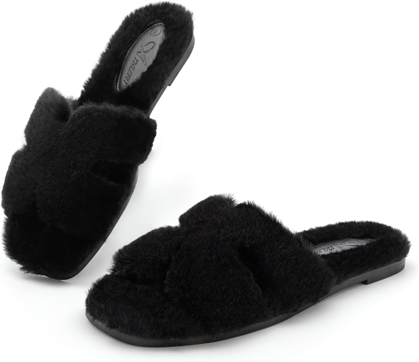 Athlefit Women's Fuzzy Slippers for Comfy Indoor Relaxation
