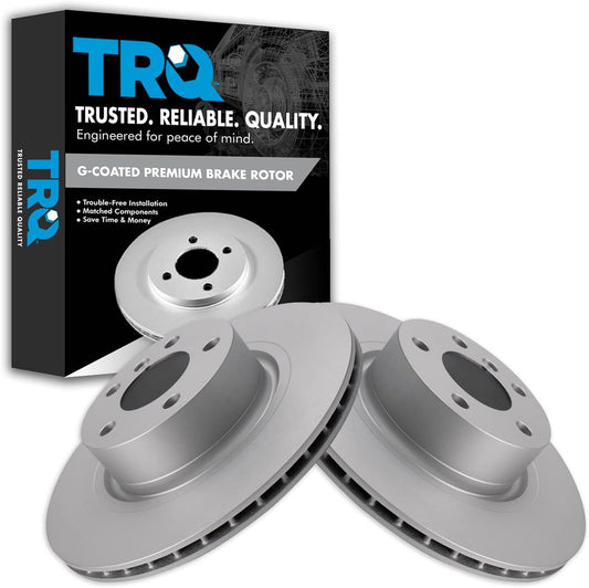 TRQ Rear Brake Rotors Set for 2011-2017 BMW X3 & X4