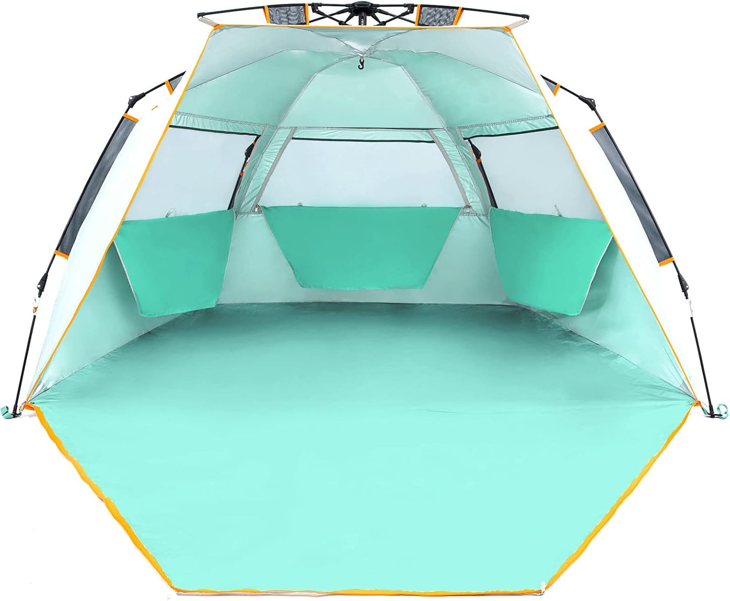 WolfWise Portable Beach Tent for 3-4 People with UPF 50+ Protection