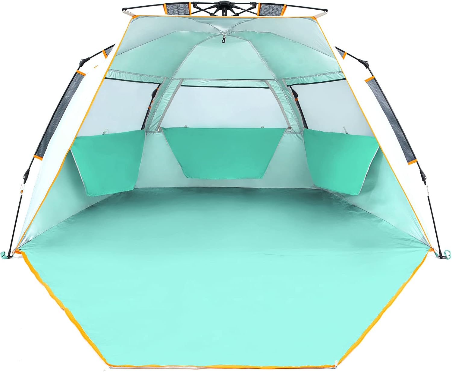 WolfWise Portable Beach Tent for 3-4 People with UPF 50+ Protection
