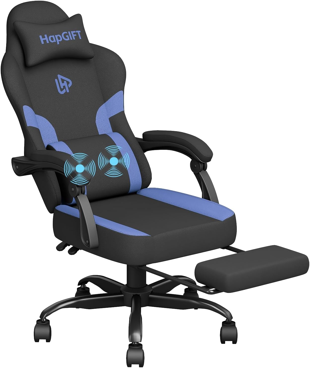 HapGIFT Gaming Chair with Massage Support