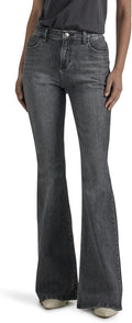 Lee Womens Legendary Mid Rise Flare Jean - Flattering Stretch Fit 16