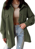 Stylish VICHYIE Women's Corduroy Shacket for Everyday Wear