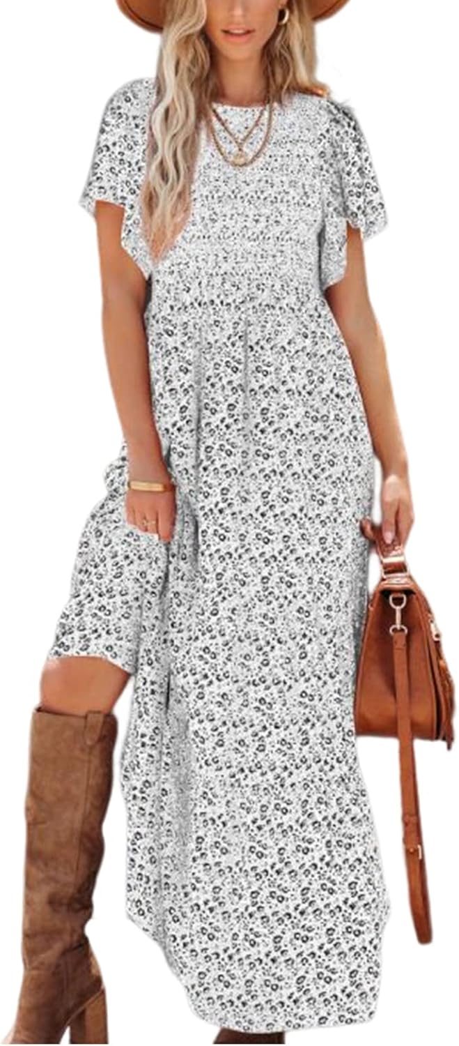 PRETTYGARDEN Women's Floral Maxi Dress for Summer 2025 Style