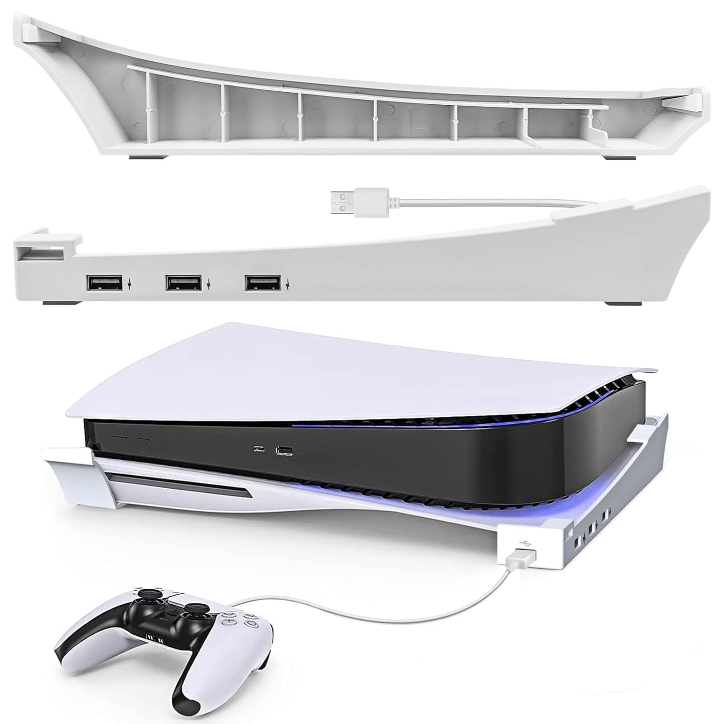 Geekria PS5 Stand: Organize & Charge in Style