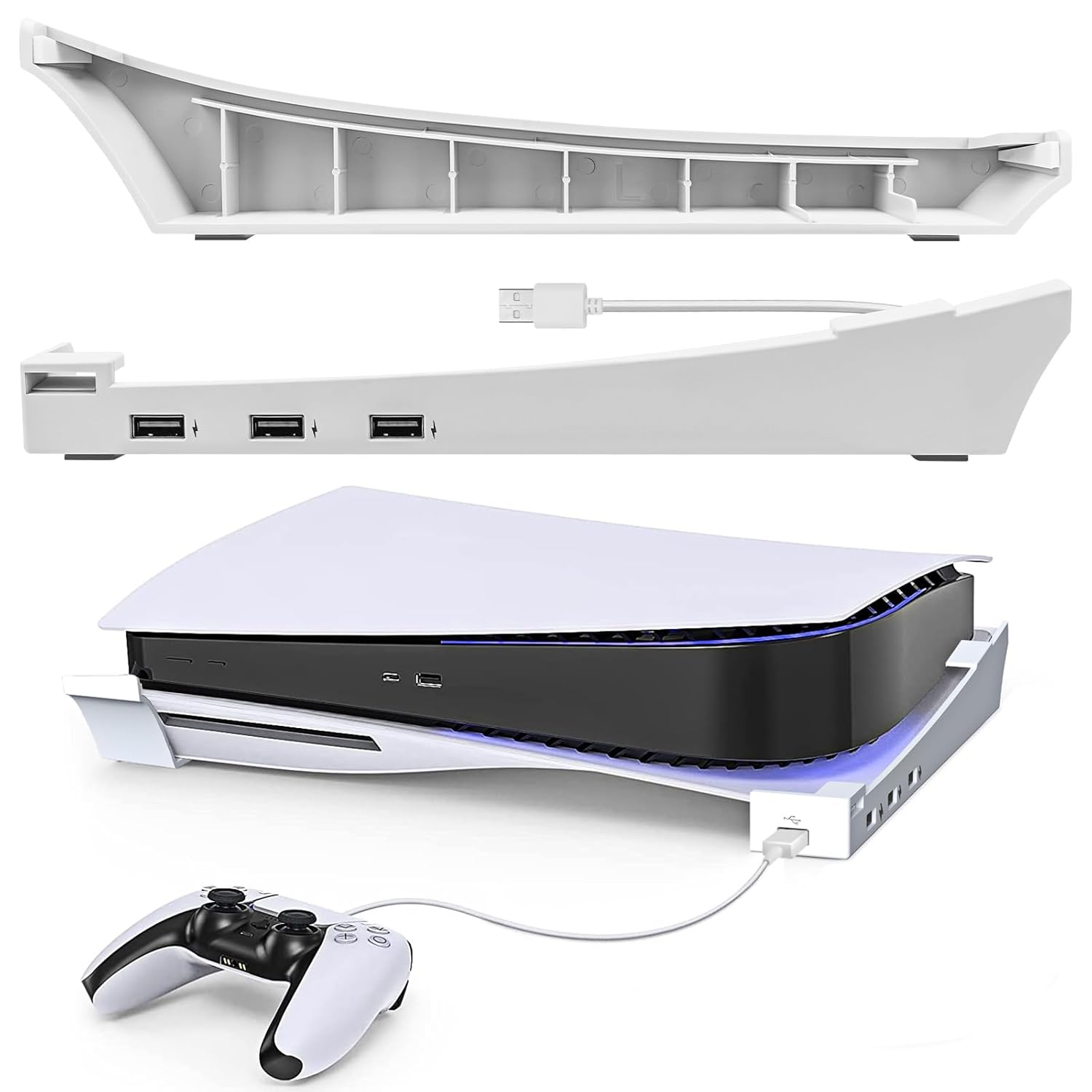 Geekria PS5 Stand: Organize & Charge in Style