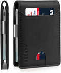 RUNBOX Money Clip Wallet for Men - Slim RFID Bifold