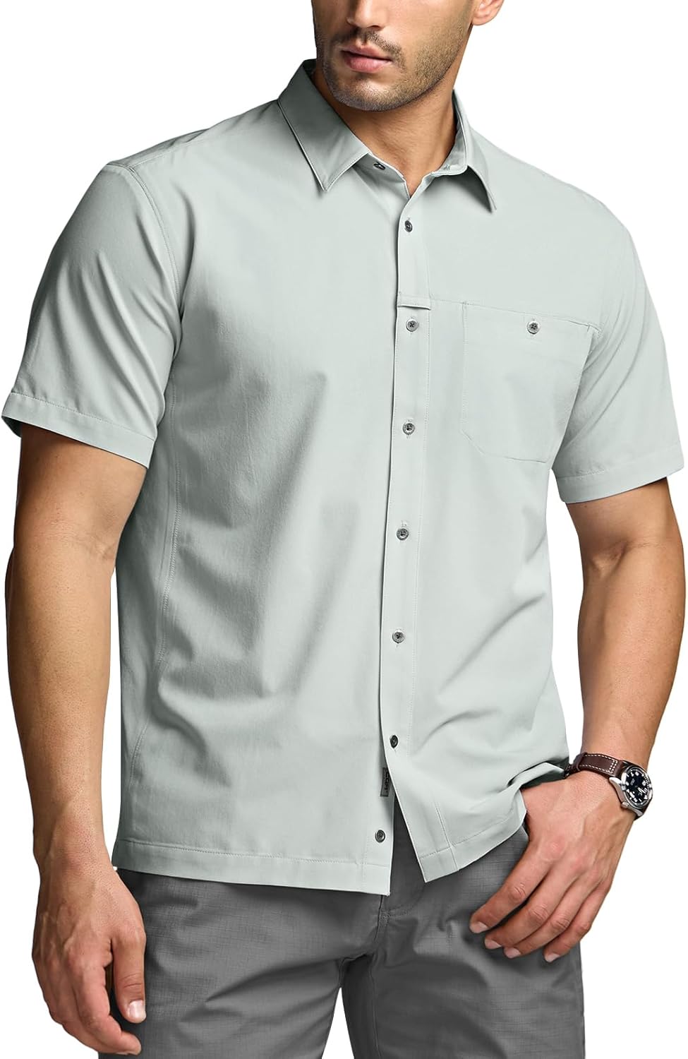 CQR Men's Short Sleeve Tactical Shirts for Outdoor Adventures