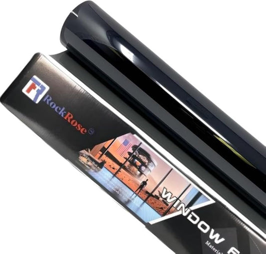 RockRose 1% Premium Carbon Car Window Tint Film for Privacy