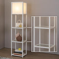 Contemporary Floor Lamp with Shelving for Living Room or Bedroom