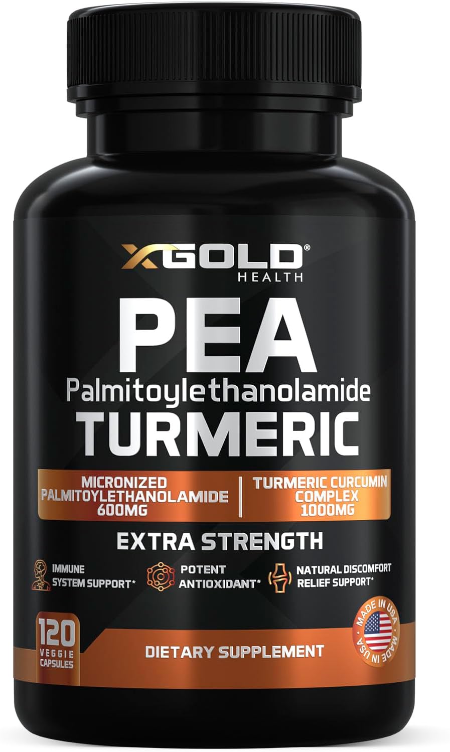 Palmitoylethanolamide 600mg and Turmeric Curcumin Complex