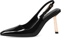 iiimmu Slingback Heels for Women 3.5 in / 4 in Kitten Heel Closed