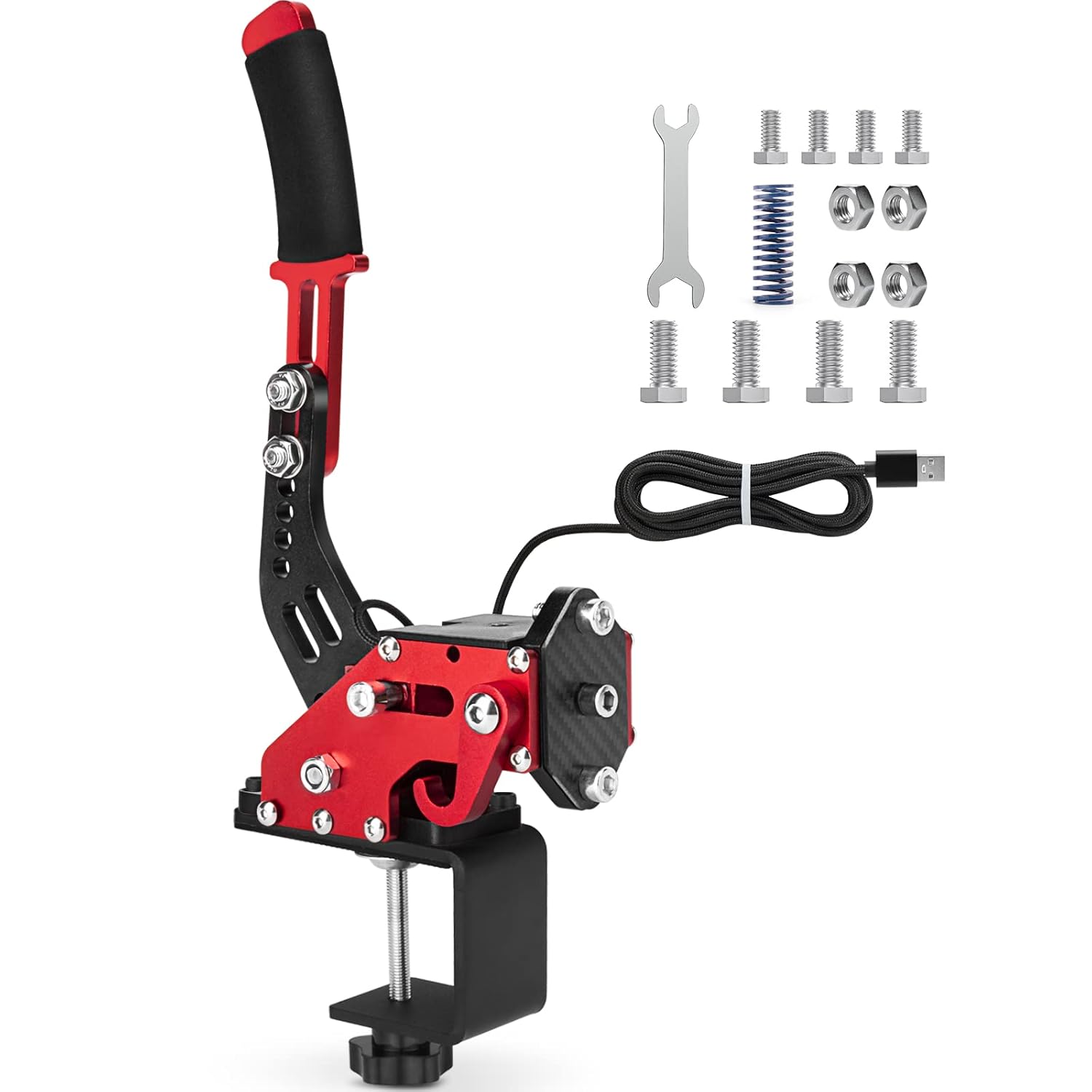 64Bit USB Handbrake for Sim Racing Games - Compatible with Logitech