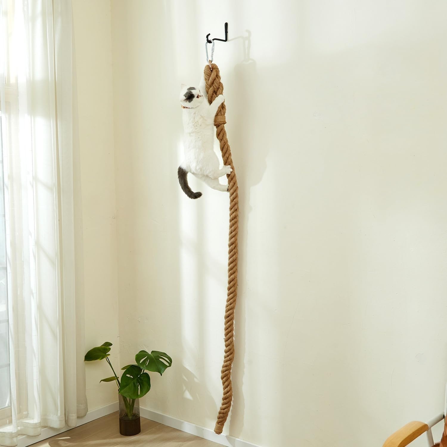 SHENGOCASE Cat Climbing Jute Rope for Indoor and Outdoor Use