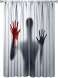 Halloween Curtain Scary Horror Bloody Hands 42x63in - Spooky Decor