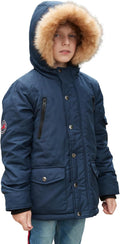 Boys Winter Puffer Coat - Thick Warm Parka for Cold Weather