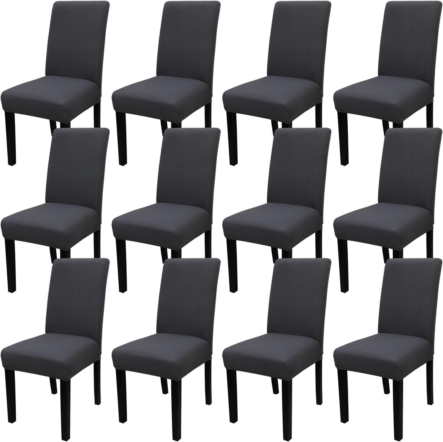 High Stretch Dining Room Chair Covers Set of 12 for Events