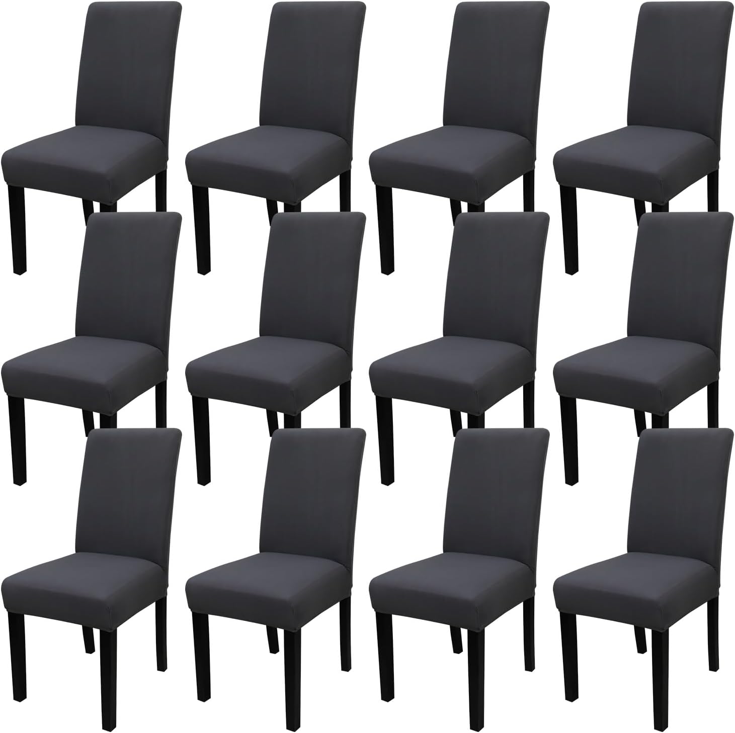 High Stretch Dining Room Chair Covers Set of 12 for Events