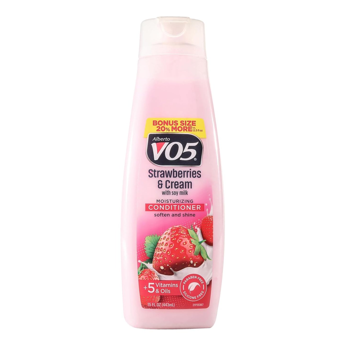 VO5 Moisture Milk Conditioner - Soothing Soy Protein - Strawberries & Cream Scent