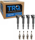 TRQ Ignition Kit Ignition Coil Spark Plugs Compatible with 2005-2006