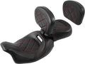 XFMT Low-Profile 2-Piece Touring Seat w/ Backrest Pad - Low Ride
