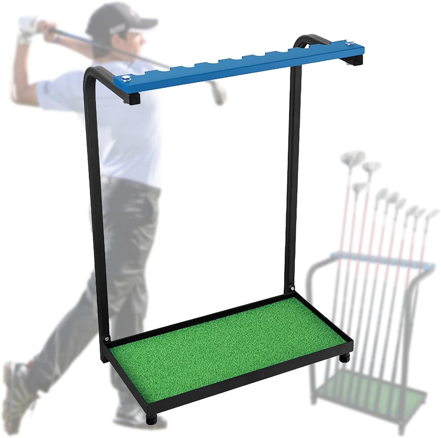 YIYIBYUS Golf Club Organizer Stand | 9-Position Storage Rack