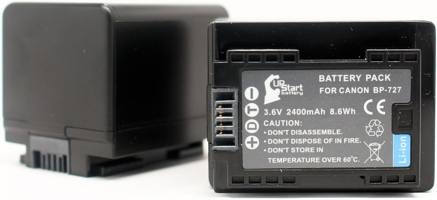 2 Pack Replacement for Canon BP-709 Battery - High Capacity