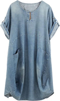 Minibee Ruffle Oversize Casual Midi Dress with Pockets - Breezy Midi