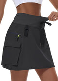 Women's High Waisted Hiking Cargo Skort - Quick Dry Sport Skirt