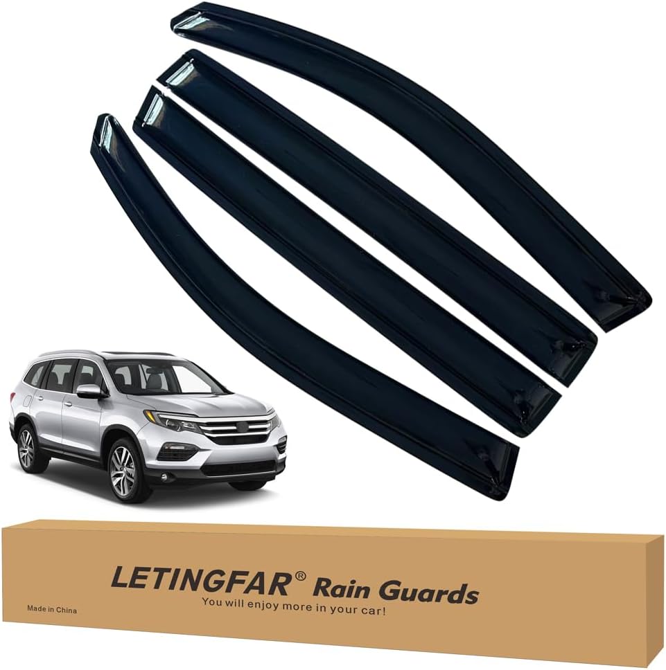 Window Visors Rain Guards for Honda Pilot 2016-2022 Accessories