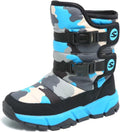 Boys Snow Boots Winter Waterproof Slip Resistant Cold (Style YX4T)