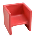 Red 3-in-1 Cube Chair for Kids - Flexible Seating, 1-Pack