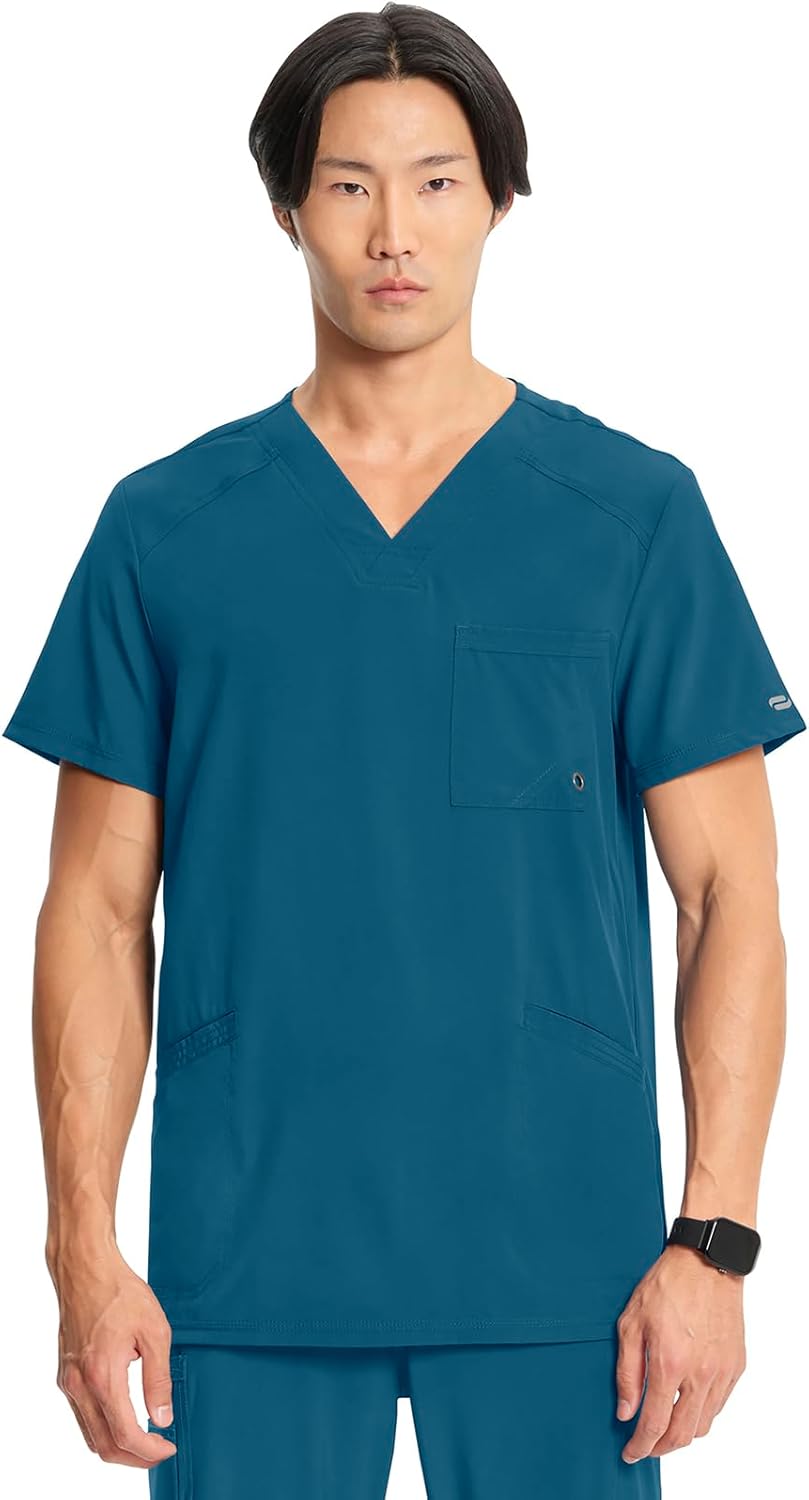 Cherokee Infinity V-Neck Men's Scrub Top for Comfort & Style