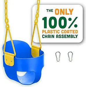 Deluxe High Back Full Bucket Toddler Swing for Safe Playtime